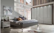 Schlafzimmer Loft, kieselgrau/Havanna-Dekor, 180 x 200 cm, Schrank 300 x 236 cm 