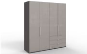 Funktionsschrank Loft, kieselgrau, 200 x 216 cm 