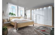 Funktionsdrehtürenschrank Loft, weiß/Bianco Eiche, 300 x 216 cm 