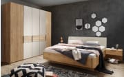 Schlafzimmer Cadiz, Eiche bianco, 180 x 200 cm, Schrank 250 x 236 cm