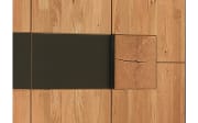 Schlafzimmer WSM 1600, Wildeiche massiv/cubanit, 180 x 200 cm, Schrank 302 x 223 cm