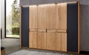 Schlafzimmer WSM 4300, Wildeiche massiv, 180 x 200 cm, Schrank 302 x 223 cm