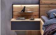 Schlafzimmer WSM 4300, Wildeiche massiv, 180 x 200 cm, Schrank 302 x 223 cm