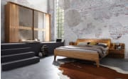 Bett Paolo, teilmassive Eiche/Treibholz-Nachbildung, 180 x 200 cm