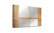 Schwebetürenschrank Paolo, teilmassive Eiche/Treibholz-Nachbildung, 300 x 217 cm