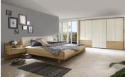 Schlafzimmer Serena Plus, Eiche teilmassiv, 180 x 200 cm, Schrank 300 x 236 cm