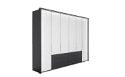 Falttürenschrank Clivo 2000, weiß/graphit