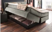 Boxspringbett Simply Better, Brego grau, 180 x 200 cm