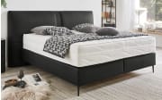 Boxspringbett OC-BX20503, Santiago schwarz, 180 x 200 cm, Härtegrad 2 und 3