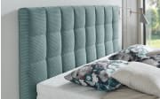 Boxspringbett OC-BX21088, Cord aqua, 180 x 200 cm, Härtegrad 2 und 3