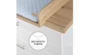 Wickelkommode Nele, weiß/Artisan Eiche-Nachbildung, inkl. Wickelansatz
