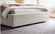 Polsterbett Cube, beige