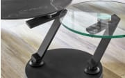 Couchtisch Porto, Marmor Nachbildung, inkl. Schwenk-Funktion