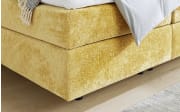 Boxspringbett Deluxe Edition, gelb, 180 x 200 cm