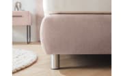 Boxspringbett Deluxe Edition KT4, hellrosa, 180 x 200 cm