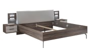 Schlafzimmer Alis, hellgrau, 180 x 200 cm, Schrank 270 x 225 cm