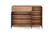 Sideboard Riva, Eiche massiv/weiß, inkl. Push-to-Open Funktion 