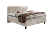 Boxspringbett Somo, cream, 180 x 200 cm, Härtegrad 2 und 3