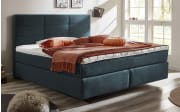 Boxspringbett Asetto, Bloom marine, 180 x 200 cm, Härtegrad 2 und 3