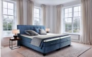 Boxspringbett Dunlopillo Superior, blau, 180 x 200 cm