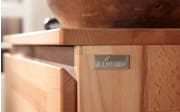 Hängeschuhschrank Pour, Kernbuche massiv