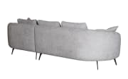 Wohnlandschaft Corso, beige, inkl. Kissen, Ottomane rechts