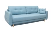 Schlafsofa Nord in aqua, mit Schlaffunktion, Liegefläche ca. 145 x 190 cm