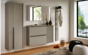 Hänge-Mehrzweckschrank Brera, taupe, inkl. Kleiderstange 