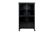Kabinett Ferre L in Vintage schwarz, 76 cm 