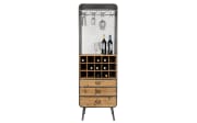 Kabinett Vino, Tanne massiv, anthrazit, 56 cm 
