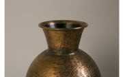 Vase Bahir aus Aluminium in gold, 40 cm