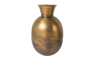 Vase Bahir aus Aluminium in gold, 40 cm