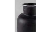 Vase Farma L aus Aluminium in schwarz, 31 cm