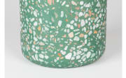 Vase Fajen aus Terrazzo in grün