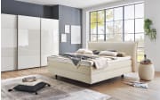 Boxspringbett Barell, beige, 180 x 200 cm, Härtegrad 2/3