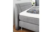 Boxspringbett Luvara, grau, 140 x 200 cm, Härtegrad 3