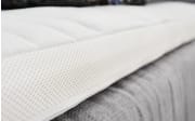 Boxspringbett Luvara, grau, 140 x 200 cm, Härtegrad 3