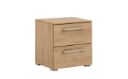Schlafzimmer Cherie, Wildeiche-Nachbildung, 100 x 200 cm, Schrank 200 x 223 cm