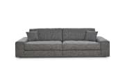 Bigsofa Dallas, blaugrau, inkl. Kissen 