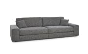 Bigsofa Dallas, blaugrau, inkl. Kissen 