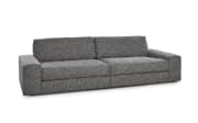 Bigsofa Dallas, blaugrau, inkl. Kissen 