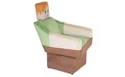 Minecraft Drehsessel Alex, grün/braun/beige