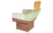Minecraft Drehsessel Alex, grün/braun/beige