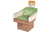 Minecraft Drehsessel Alex, grün/braun/beige