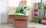 Minecraft Drehsessel Alex, grün/braun/beige