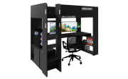 Minecraft Kojenbett, schwarz carbon Nachbildung, 90 x 200 cm