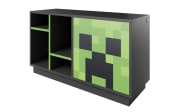 Minecraft Lowboard, grau/grün