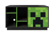 Minecraft Lowboard, grau/grün