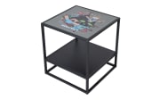 Minecraft Beistelltisch, schwarz, quadratisch