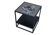Minecraft Beistelltisch, schwarz, quadratisch